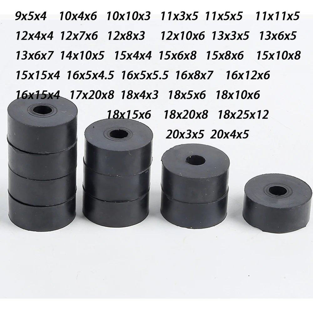 

1/5/10Pc Circular Rubber Damping Pad/Fan Coil Damping Washer/Rubber Damping Pad Shock-Absorbing&Soundproof Machine Foot Washer