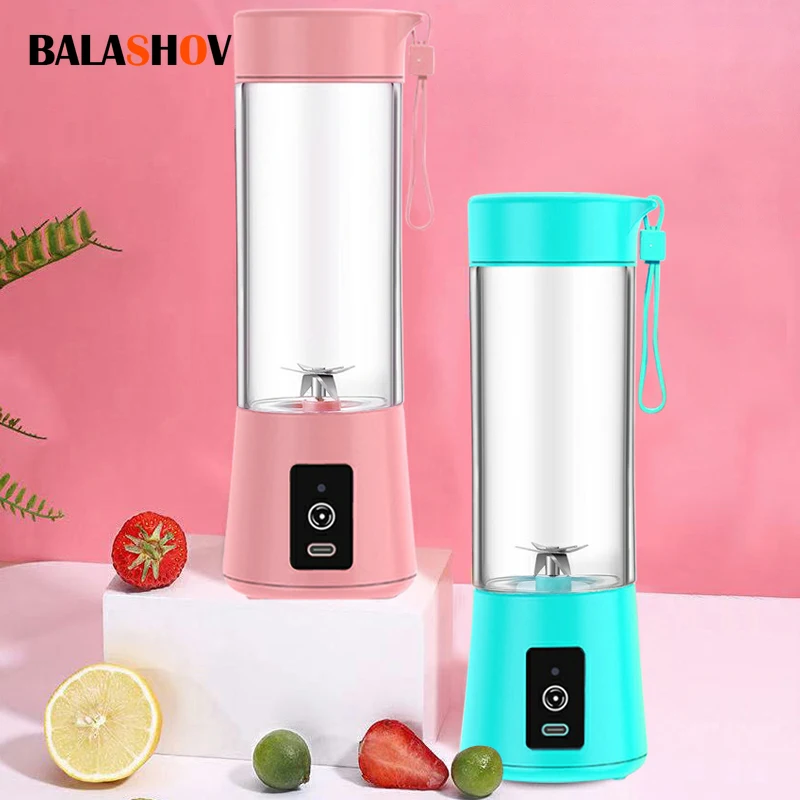 Electric Mini Juicer Portable Blenders USB Charging Multifunction Juice Blender Fresh Juice Smoothie Blender Ice Food Processor