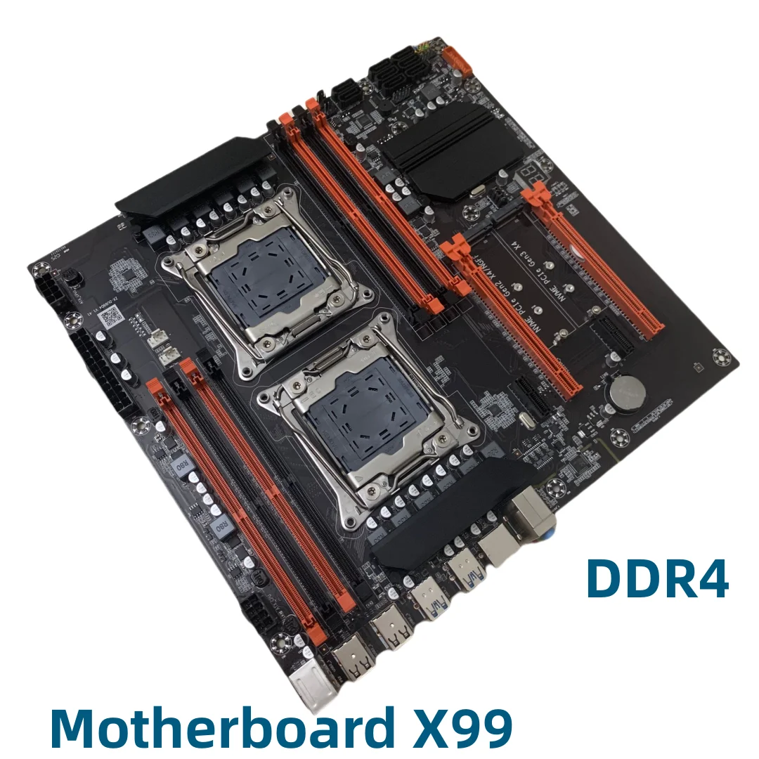 

Материнская плата X99 с двумя процессорами M.2 LGA 2011 V3 E-ATX USB3.0 SATA3 8 DIMM DDR4 Поддержка слота процессора Xeon 2011-3