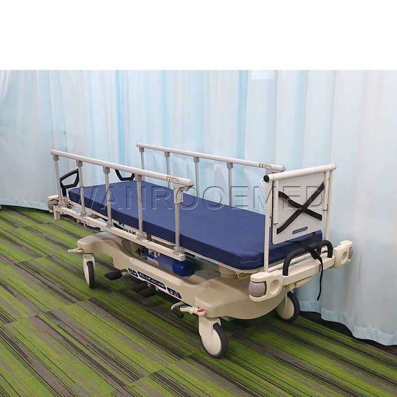 

BD111BD Hospital Medical Patient Transport Emergency Transfer Stretcher Trolley Cart Bed Price