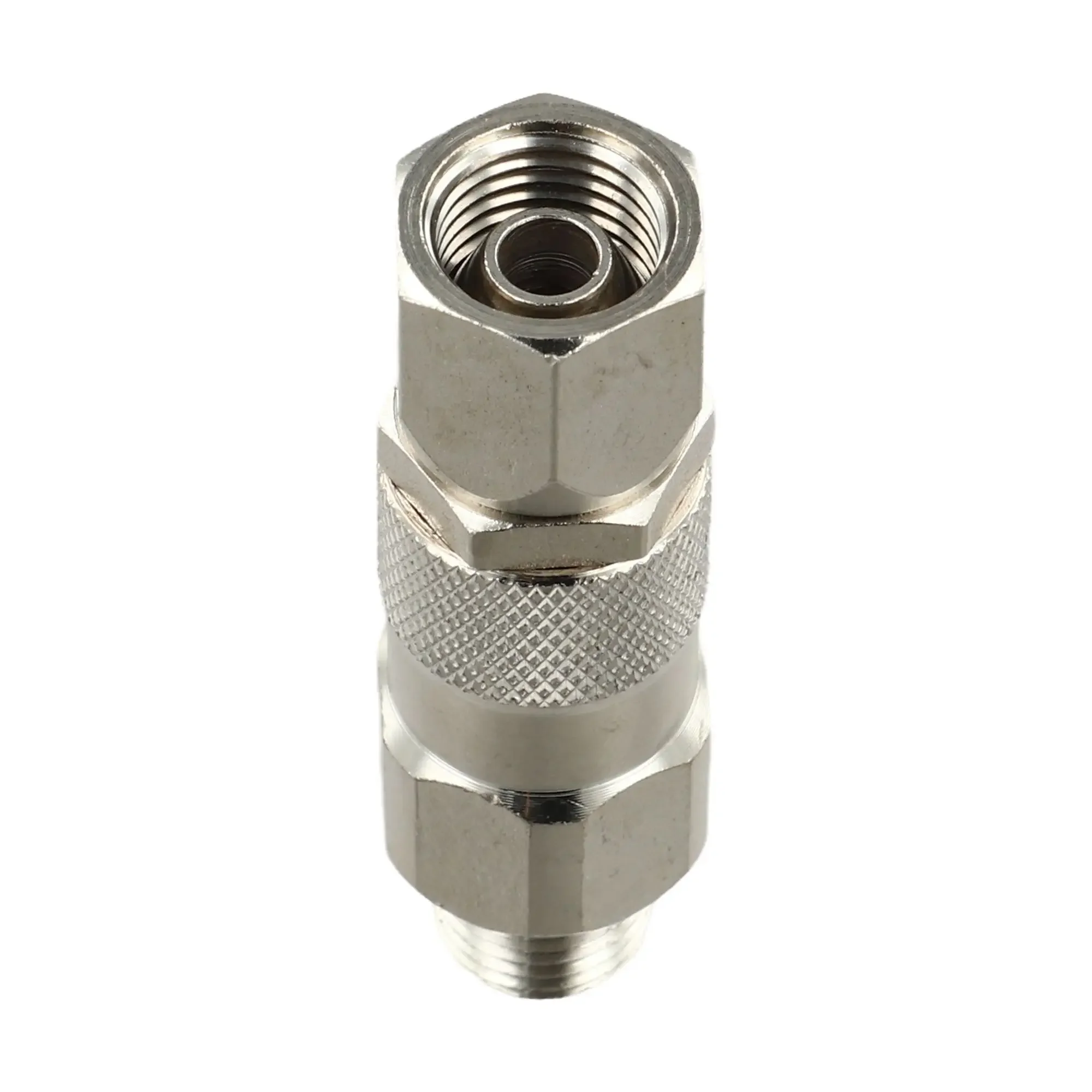 

For Paint Sprayer Spray Hose Swivel Joint Home 6.6*1.2*1.3cm Airless Connector Silver Stainless Steel 1/4-Inch