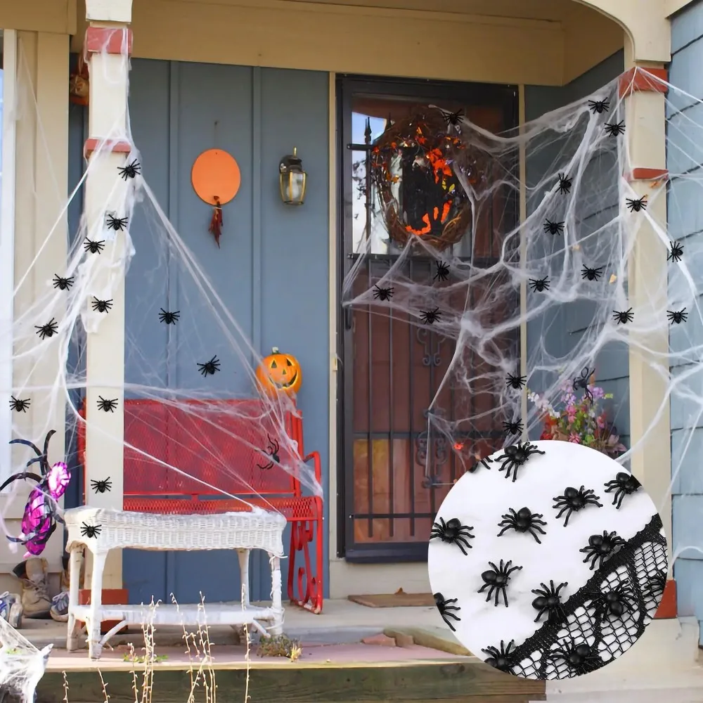 Halloween Black Small Spiders Decor Fake Horror Spider Haunted House Prop DIY Halloween Party Decoration Simulation Insects Toys image 5