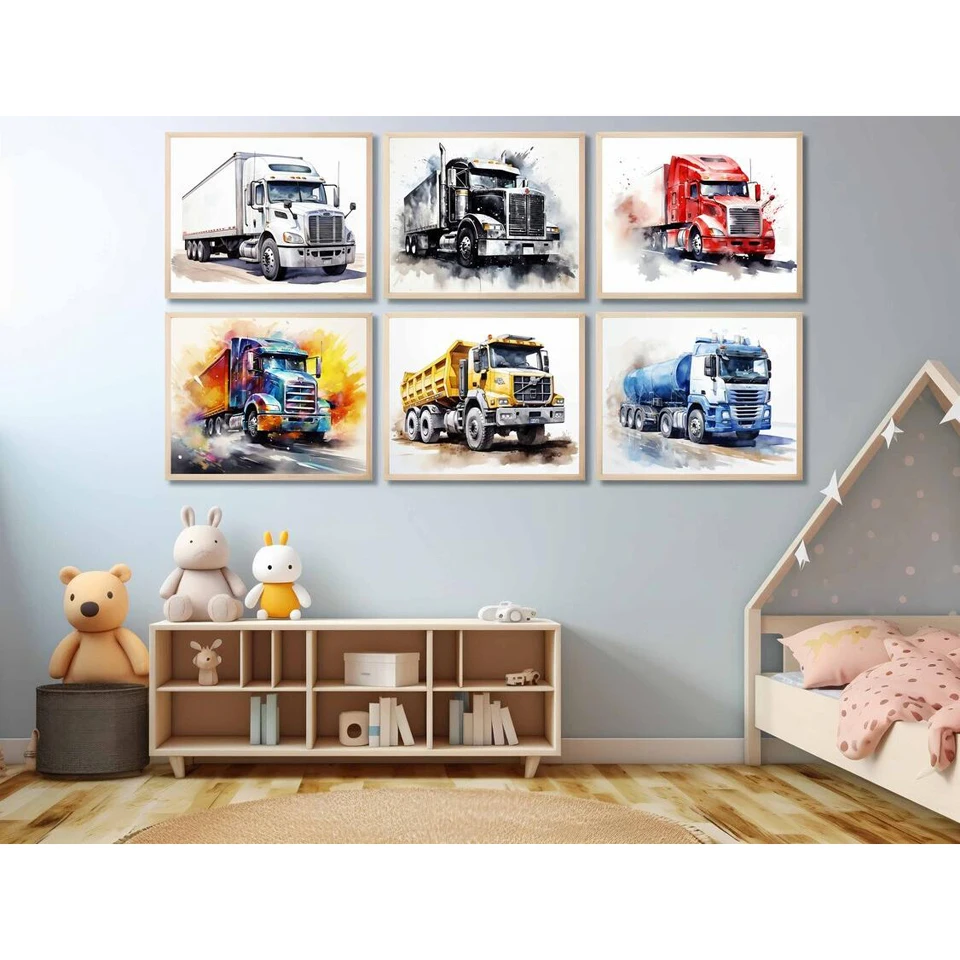 Colorful Truck 5D DIY Full Square Diamond Painting Cross Stitch Kits New 2024 Mosaic Diamond Embroidery Sale For Home Decor