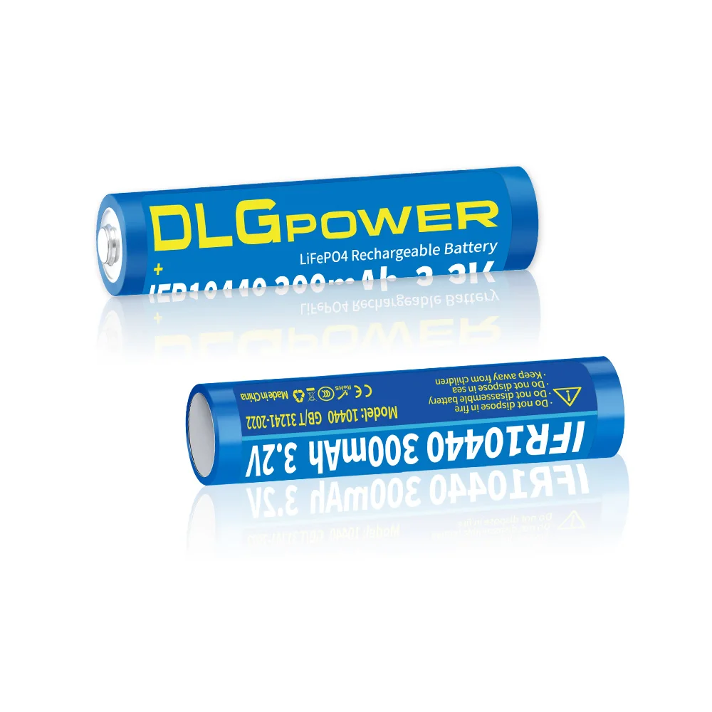 DLGPOWER 2/4/10PC AAA 10440 LiFePO4 Battery 3.2V 300mAh rechargeable battery Flashlight phase mouse keyboard Electric toy