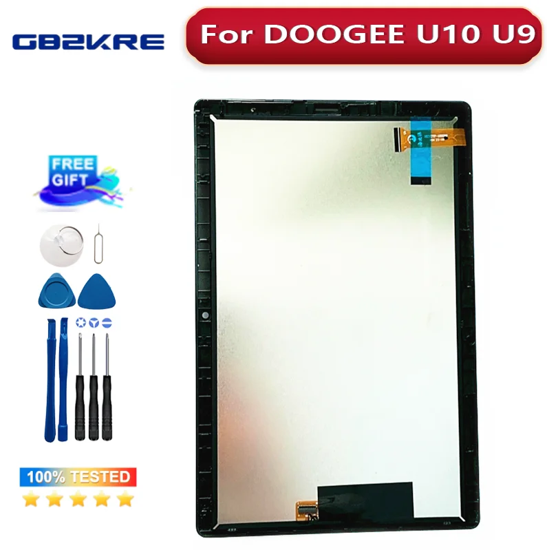 

New Original Touch Screen LCD Display For DOOGEE U10 u9KID Tablet PC Replacement Parts +Touch Screen Digitizer Disassemble Tools