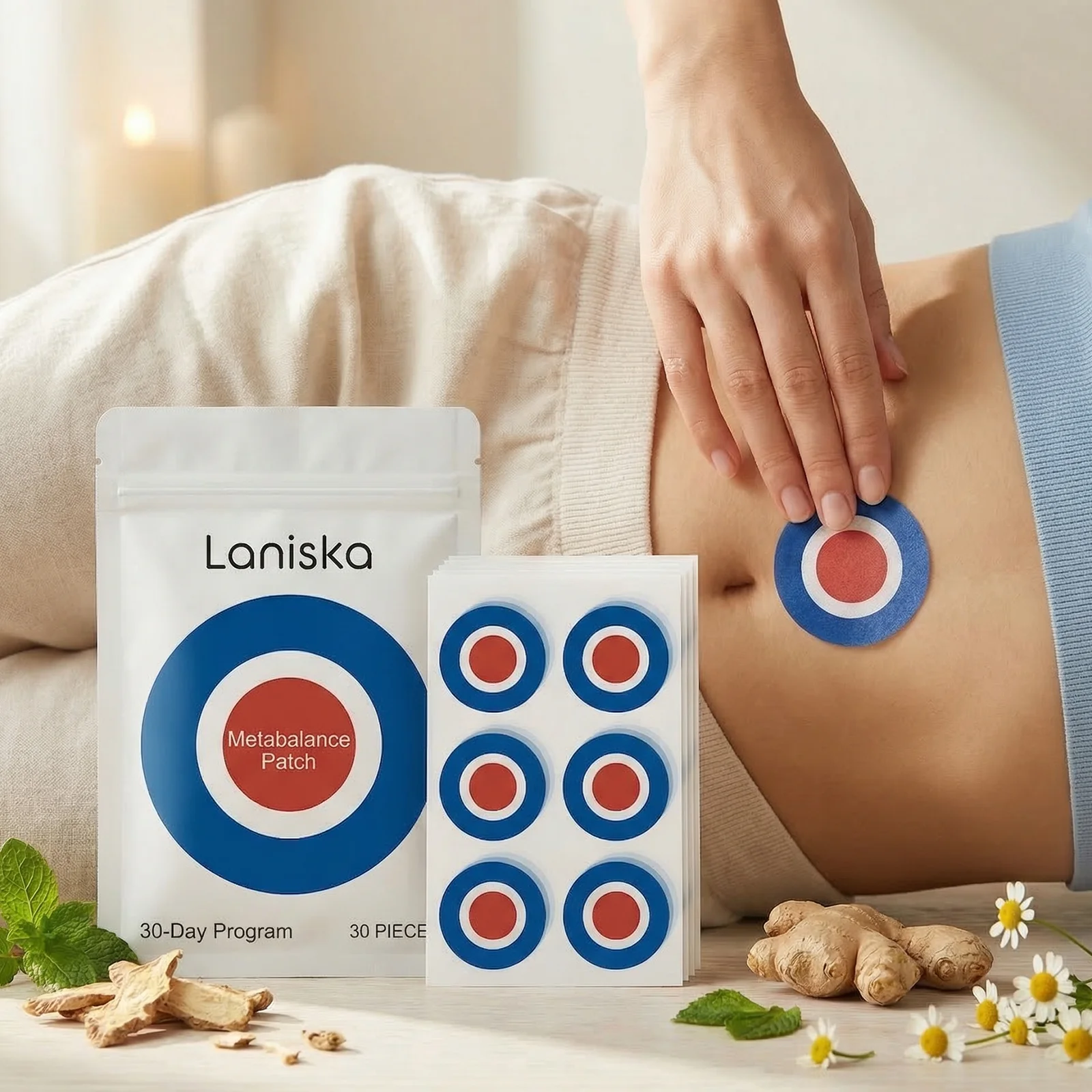 Metabolic Balance Patch Gentle Body Slimming Shaping Fat Burning Regulates Appetite Metabolism Support Weight Control Sticker