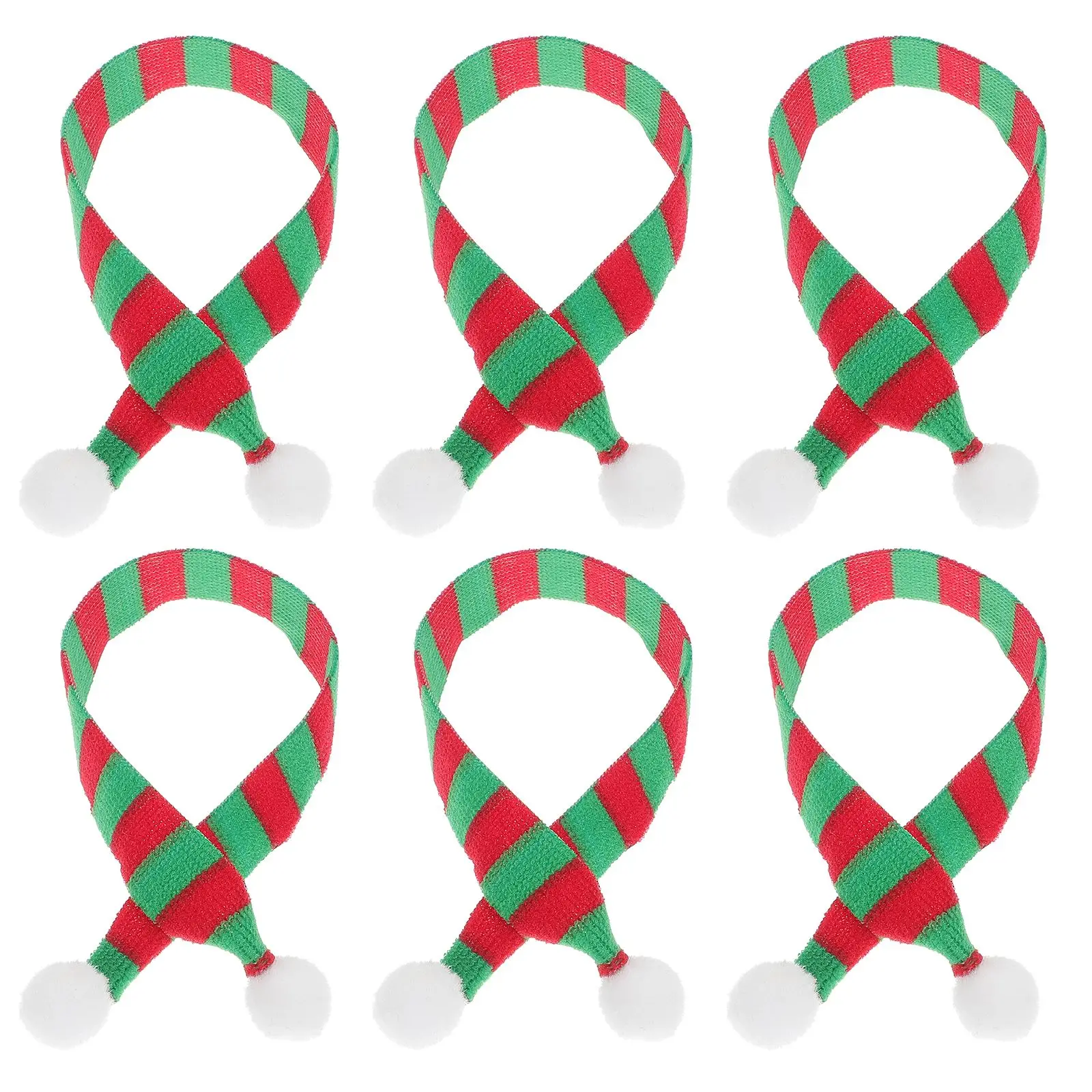 

20pcs Accessories Christmas Candy Scarf Snowman Christmas Tree Costume For Elfs Holiday Dress Up For Birthday Gift
