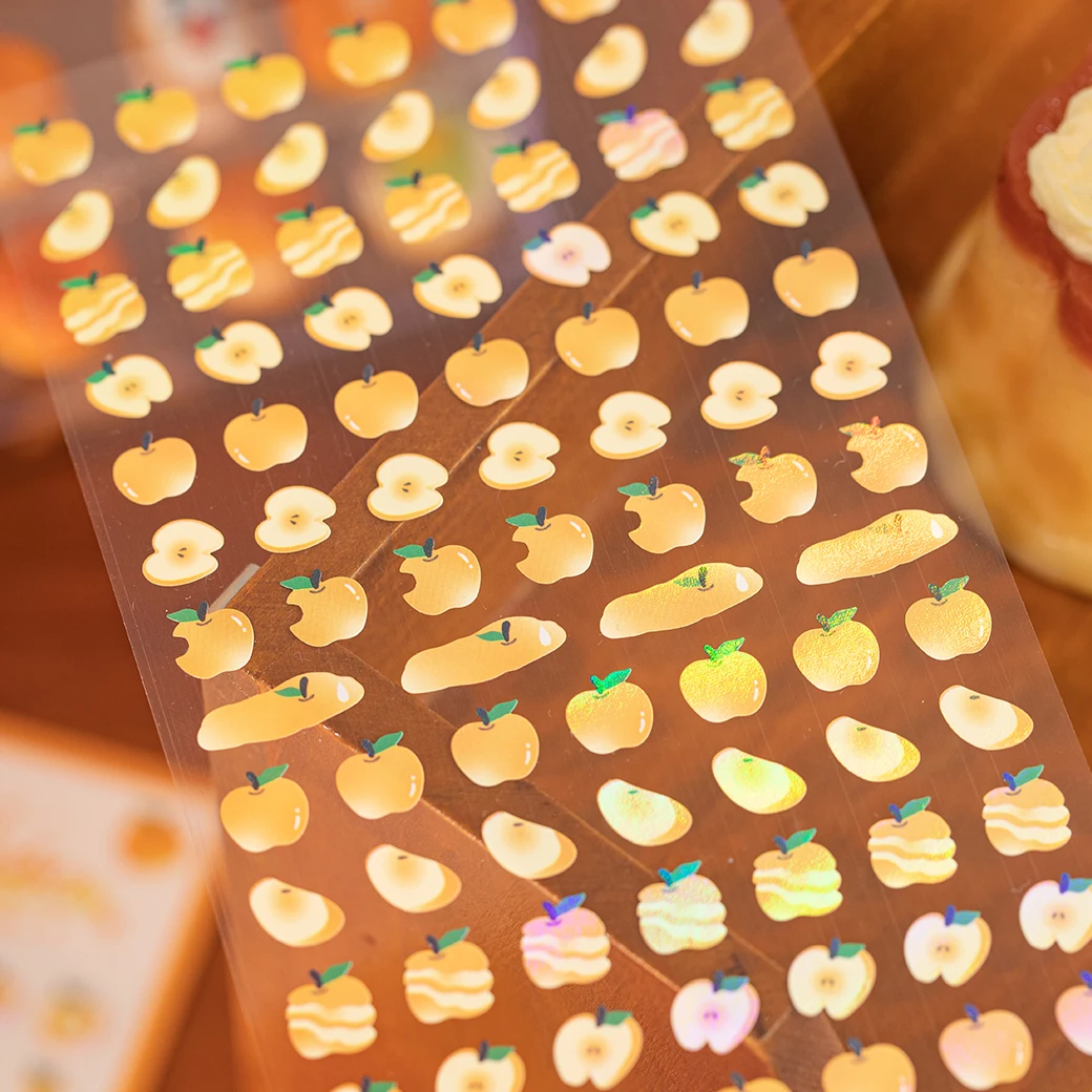 2 ورقة Kawaii أبل بوبو سلسلة يموت قطع ملصقات DIY بها بنفسك ألبوم Diary سجل القصاصات جراب هاتف مخطط كتيب اللوازم الجمالية