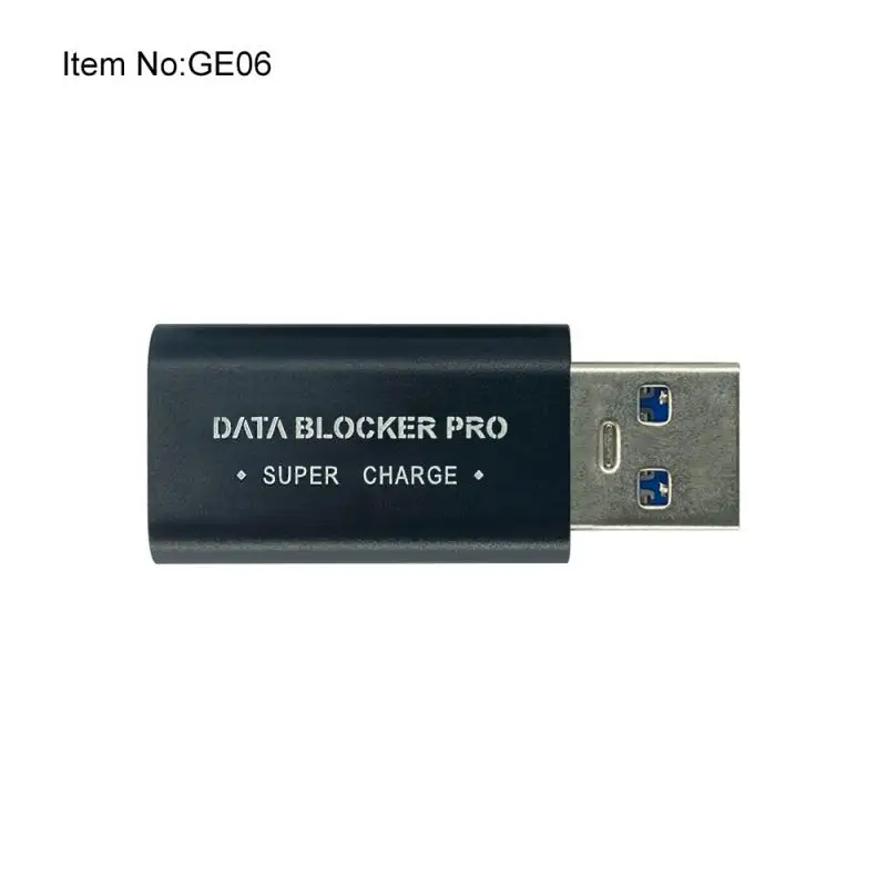 골드 오디오 리시버 USB 데이터 차단 충전 블록 데이터 플러그 앤 플레이 실버, 도난 방지 브러시, 우수한 방열