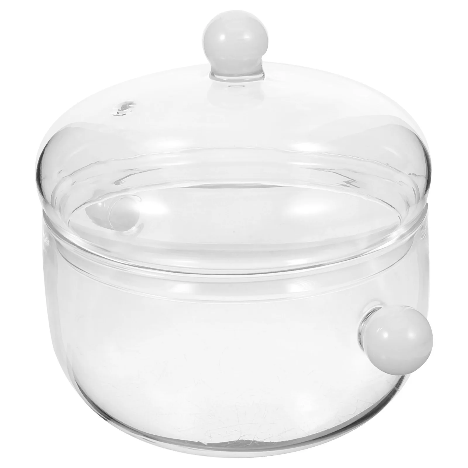 

Glass Saucepan Borosilicate Glass Cooking Pot Double Ear Design for Pasta Soup Stew Household Use Household Stew Pot