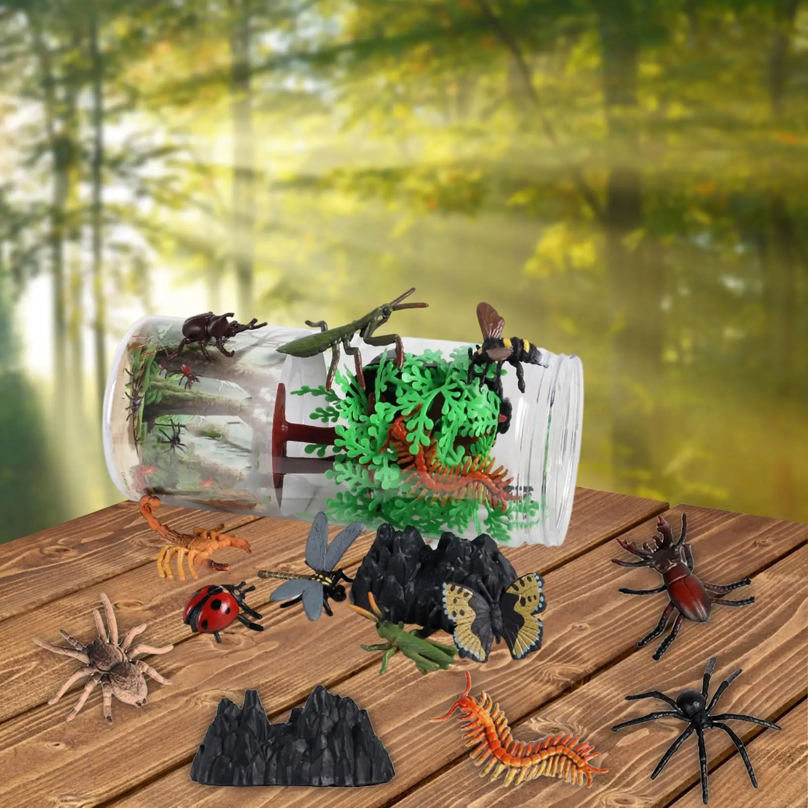 Simulation Insect Figures Miniature Insect Toy Playset Halloween Party Favor for Kids Children image 2