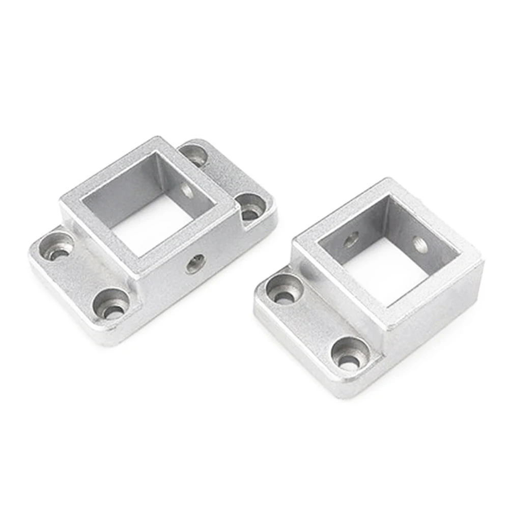 2pc Aluminum 3D printer parts Profile 3030 4040 Fixed Base Connection Block Support Foot Flange  Base Square Foot Single Double