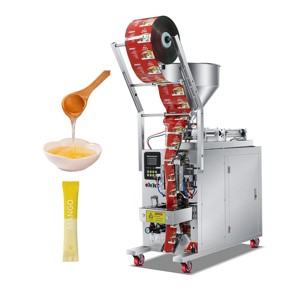 Sachet Peanut Paste Viscous Liquid Packaging Machine Pack Mayonnaise Salsa Bag Honey Stick Packing Machine