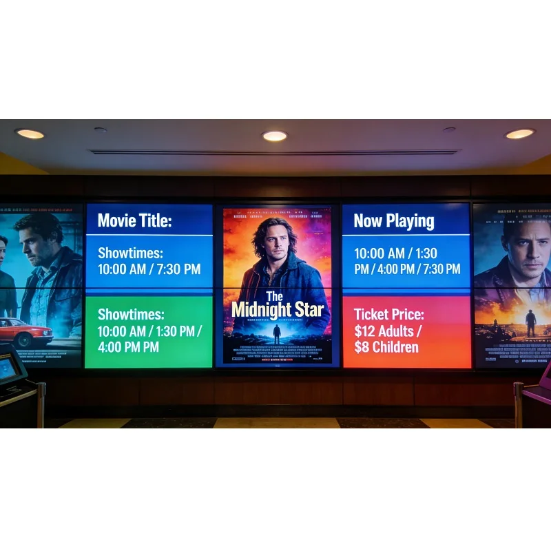 4K 8K Small Pixel Pitch Indoor LED Display Compatible for Command Center Monitoring Wall