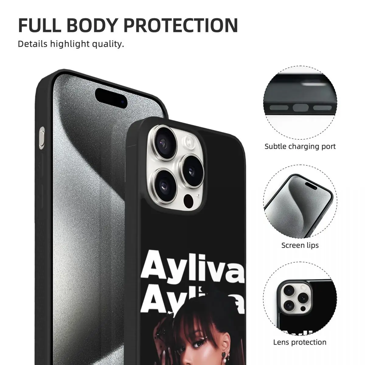 Забавный чехол из ТПУ для iPhone 15 Pro Max Ayliva, чехол для немецкой певицы, мягкий чехол для телефона
