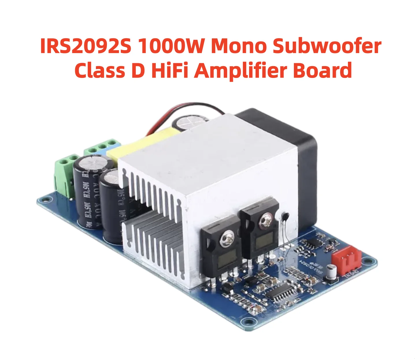 1000W IRS2092S Mono Digital Amplifier Board HiFi Class D Audio Power Amp High Performance Deep Bass Subwoofer Amplifier Module