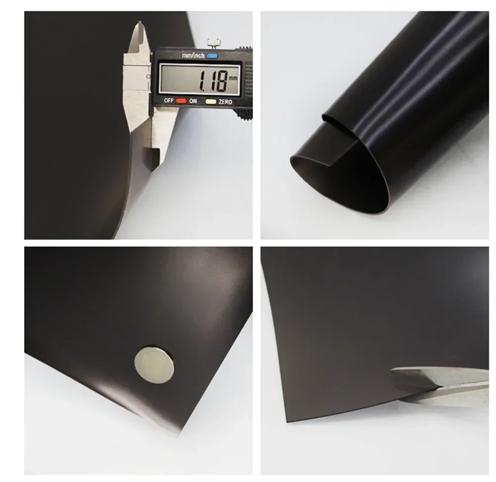 600mmx1.0mm Rubber Soft Magnet Sheet 1.0mm Thickness 0.5M Long for Advertising And Board Magnetic Use