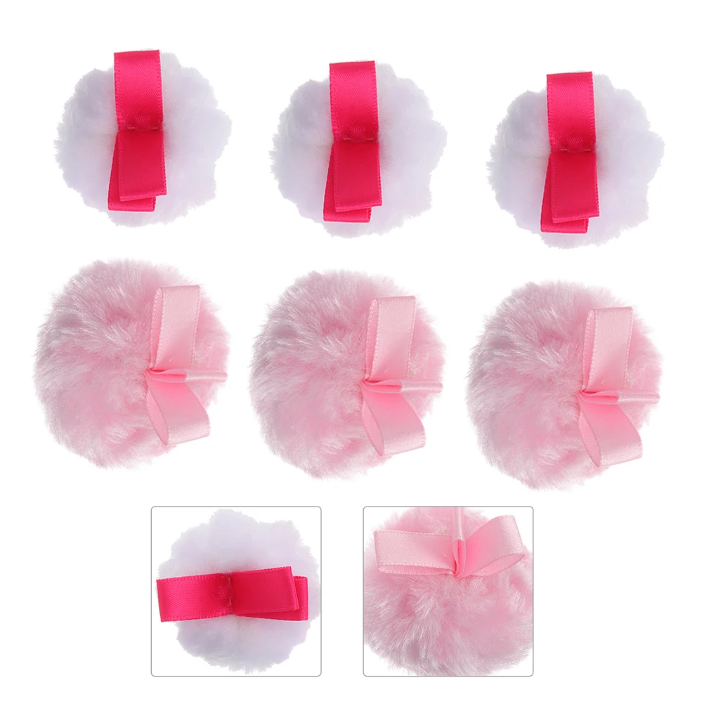 

6pcs Powder Puff Makeup Tool Facial Loose Applicator Skin-Friendly Portable Makeup Supplies Accessories