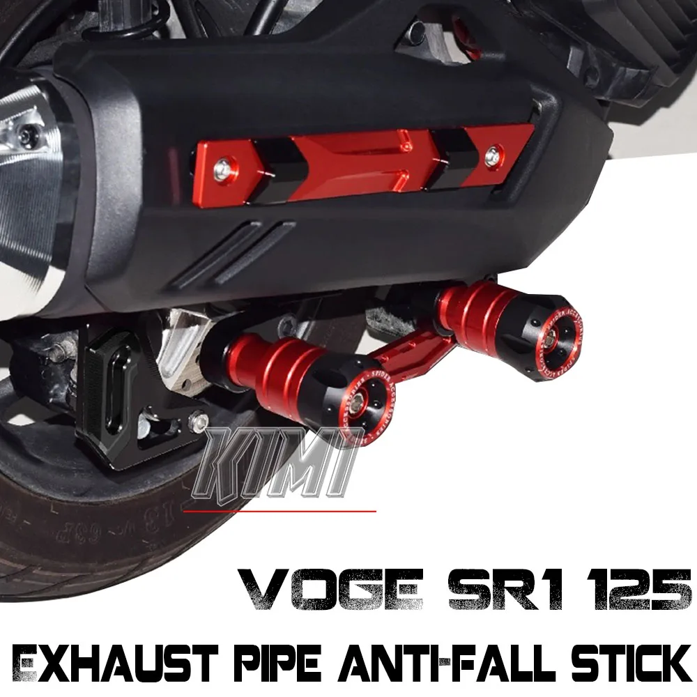 FOR VOGE SR1 125 Motorcycle Modified Exhaust Pipe Anti-Fall Stick Fall Protection Bumper Front Wheel Anti-Fall Stick