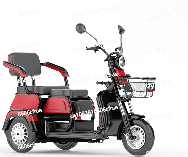 

New Electric Tricycle Household Small Shuttle Children and Ladies Battery Car Electric Tricycle Scooter for The Elderly.