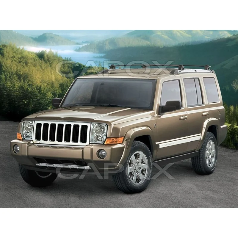 1Pair Front Bumper Headlight Headlamp For Jeep Commander 2006 2007 2008 2009 2010 Head Light Head Lamp