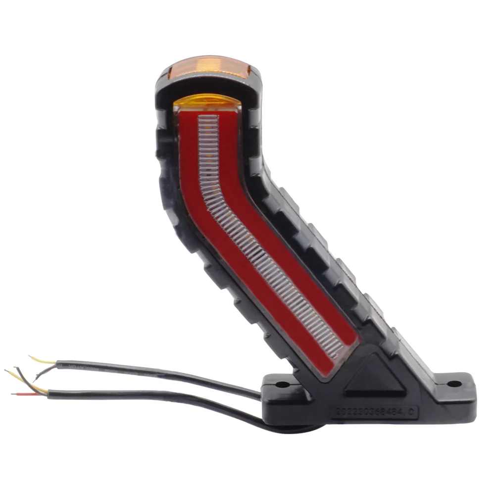 New Waterproof Trailer LED Outline Marker Truck Light Side Marker 12V-24V Lighting Neon Stalk Side Marker Lamp For Trailer 2PCS