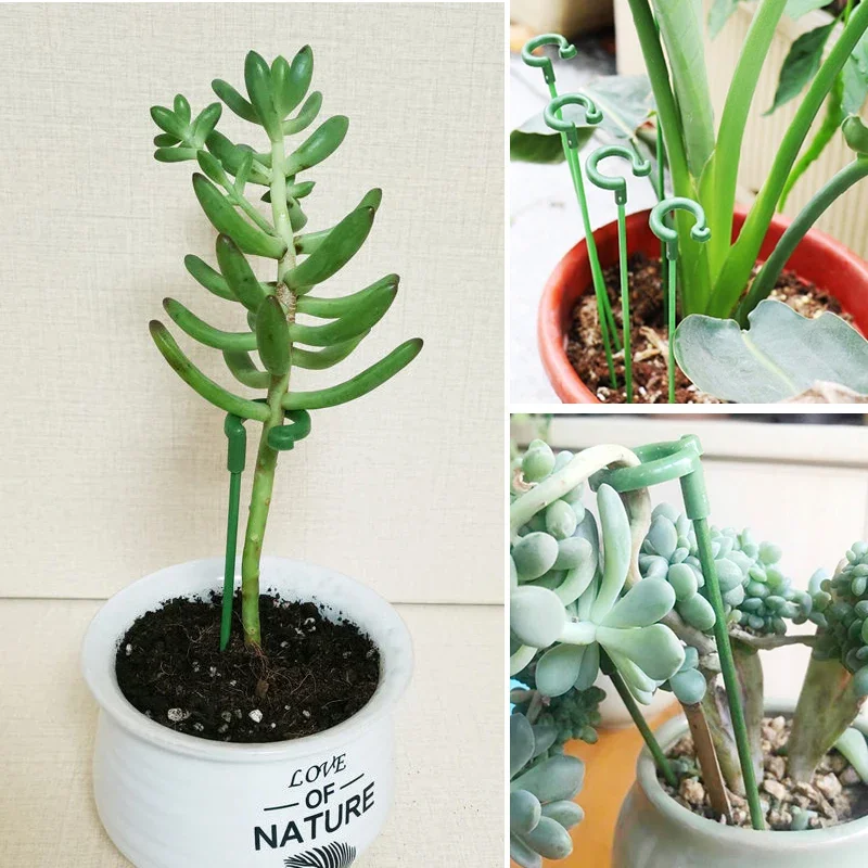 5/10pcs Plant SupportPotted Fixing Reusable Flower Holdergardening equipmentFlower Holder Pole Leaf Protection Frame