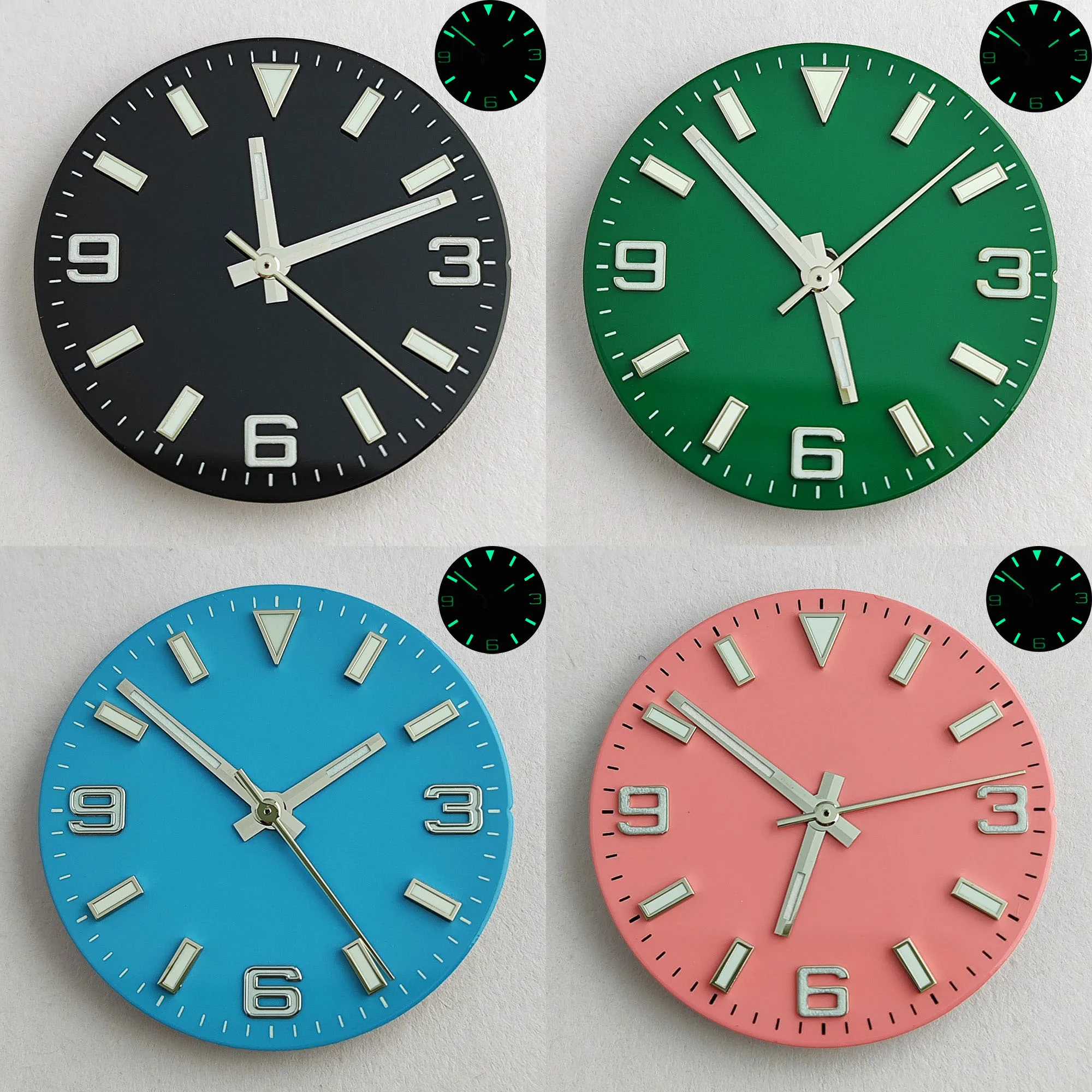 

NH35 NH36 dial green Luminous suitable for NH35/NH36 movement NH35 pointer 28.5mm dial hands accessories