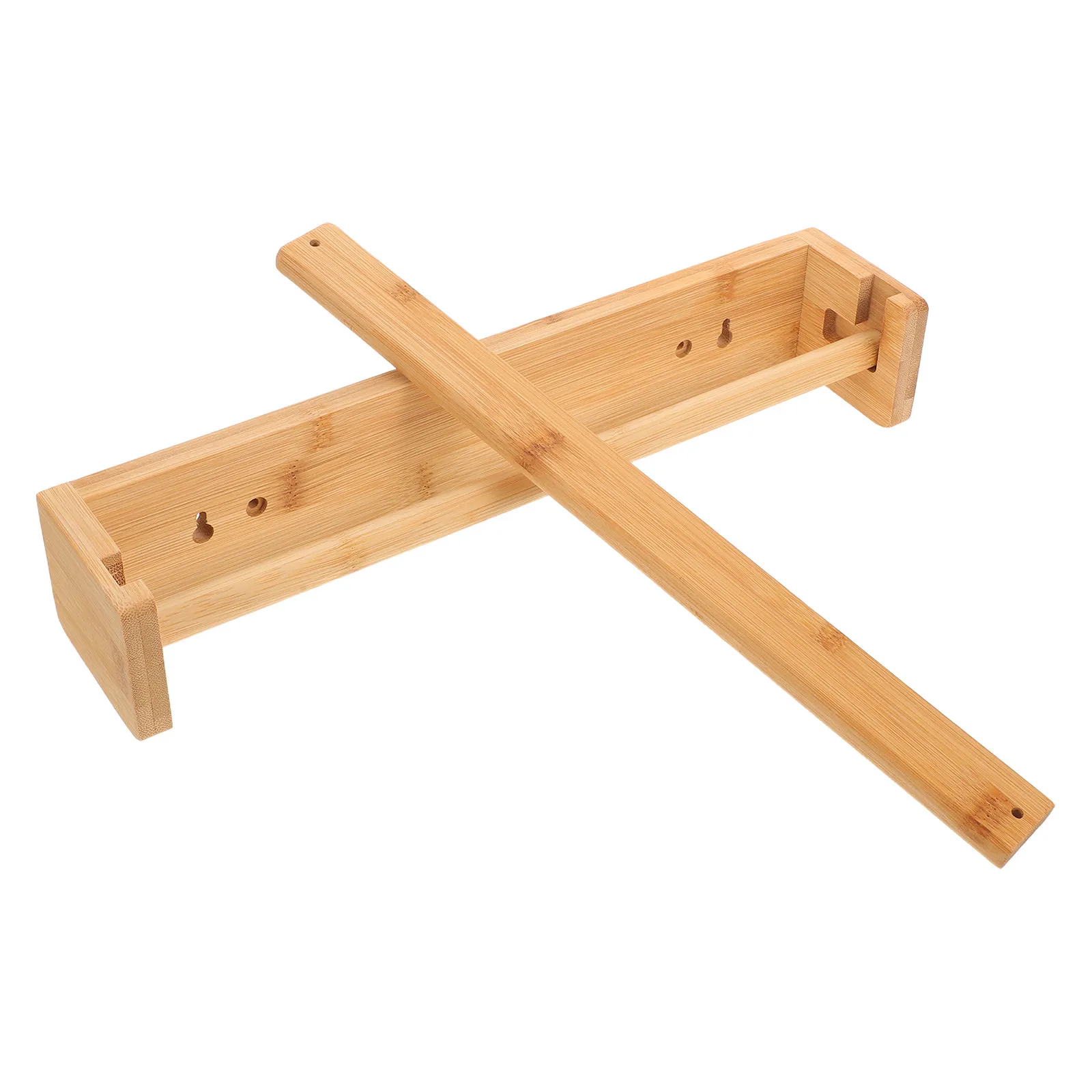 Wall Mounted Wood Easel Kids Paper Roll Dispenser Stand Drawing Holder for Art Painting Activities Home School