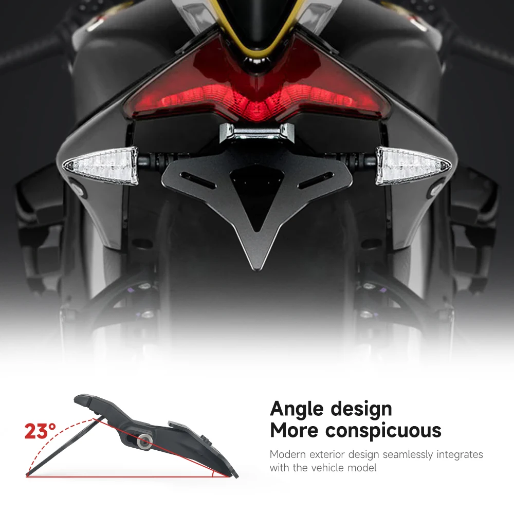 Motorcycle RSV4 Accessories License Plate Holder Short Tail Aviation Grade Aluminum Material For Aprilia RSV4 2021-2025
