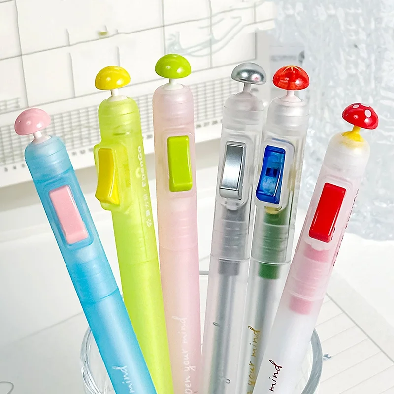 Relax Switch Fidget Clicker Pen 0.5mm Smooth Writing Anti Anxiety Gel Pen Study Tool For School Students