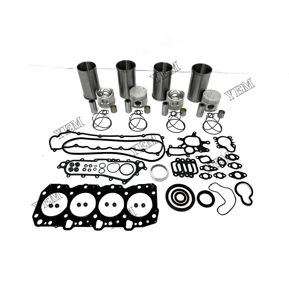 

New 1KZ Overhaul Rebuild Kit With Piston Rings Liner Head Gasket Set For Toyota Excavator diesel parts