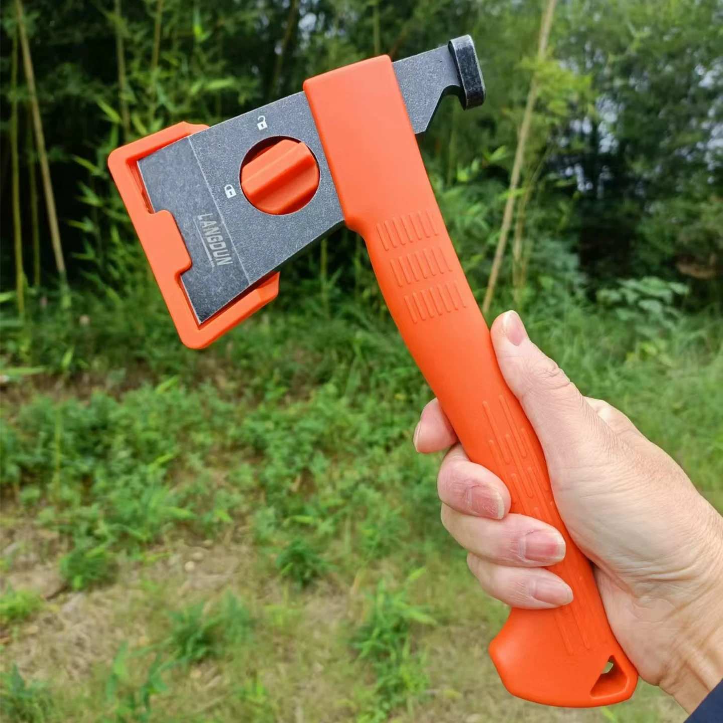 Multi Functional Outdoor Tactical Axe Hiking Chopping Wood Self-defense Window Breaking Axe Lightweight Camping Tool