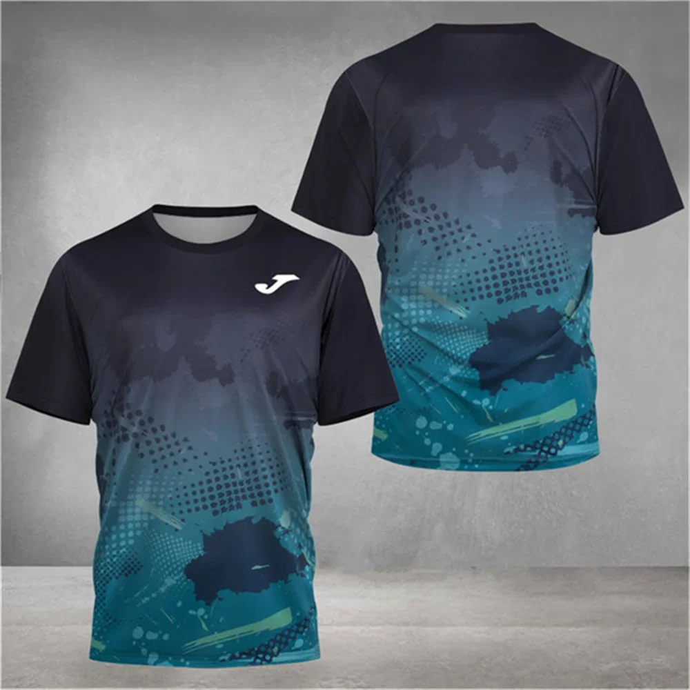 Camisetas Deportivas JOMA Impresas en 3D, Ideales para Entusiastas del Running y Fitness de Verano, Camisetas Transpirables de Secado Rápido para Hombre