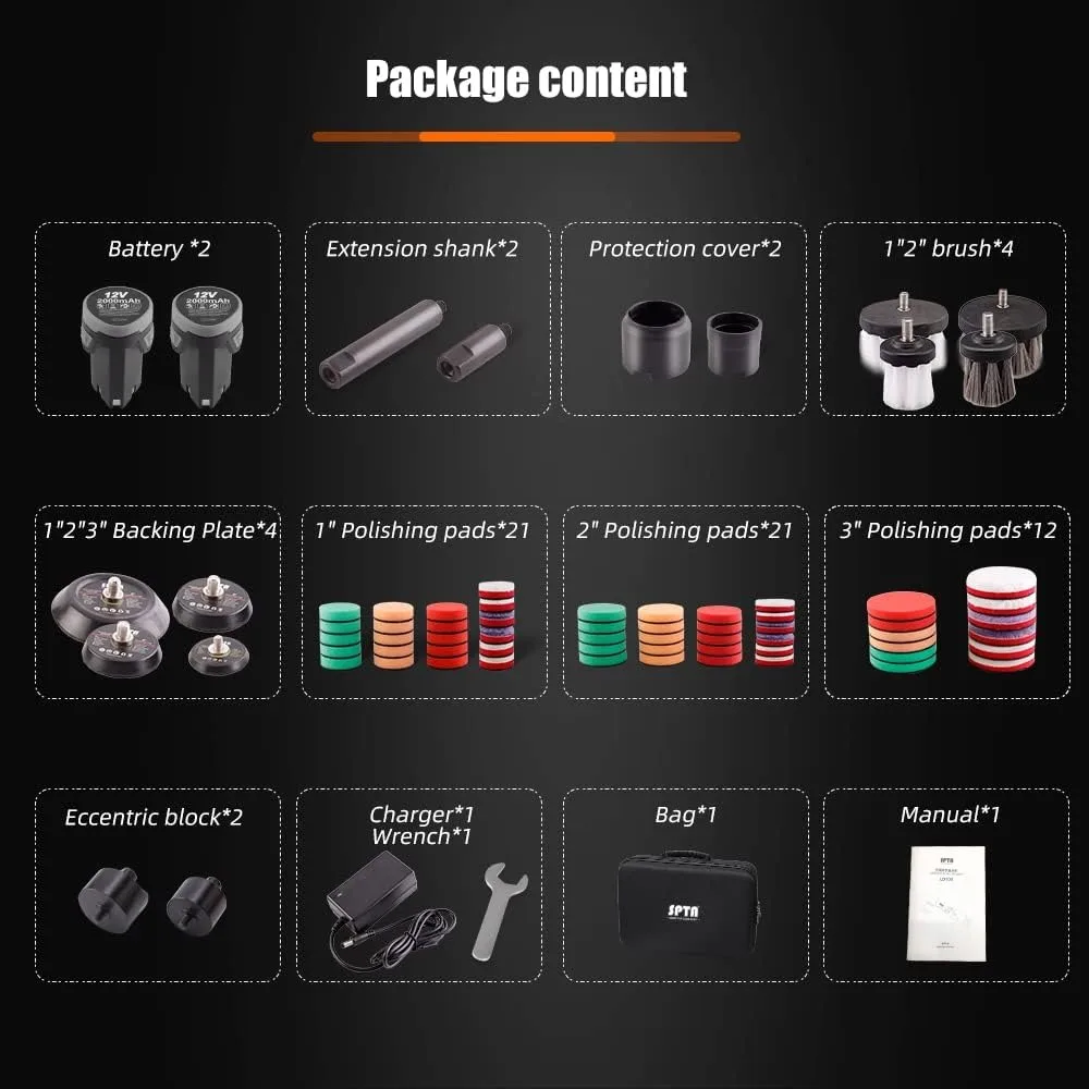 12V Portable Mini Polisher for Car Scratch Removal and Polishing