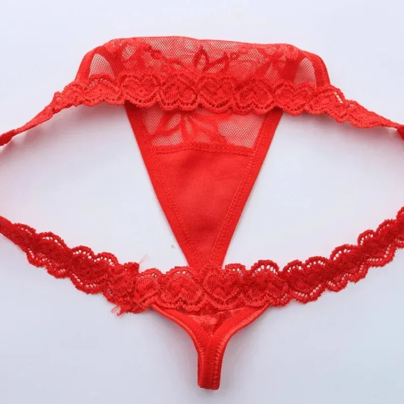 3PCS Sexy Heart shape Lace Hollowed Thongs Cotton Sole Underpants T-shaped Pants G-string Low Waisted Out Tanga Briefs Wholesale