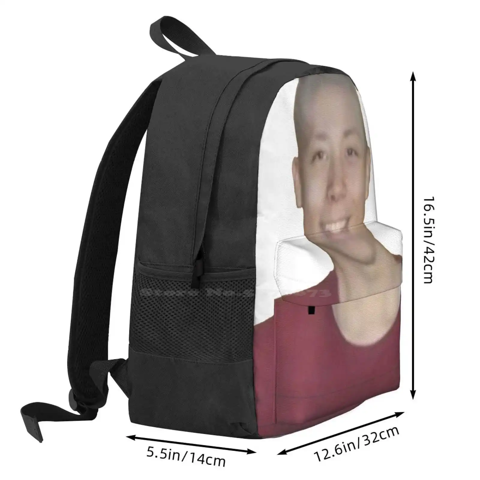 Bald Quackity Hot Sale Schoolbag Backpack Fashion Bags Alex Quackity Bald Quackity Funny Dreamsmp Mcyt Simple Swag Poggers