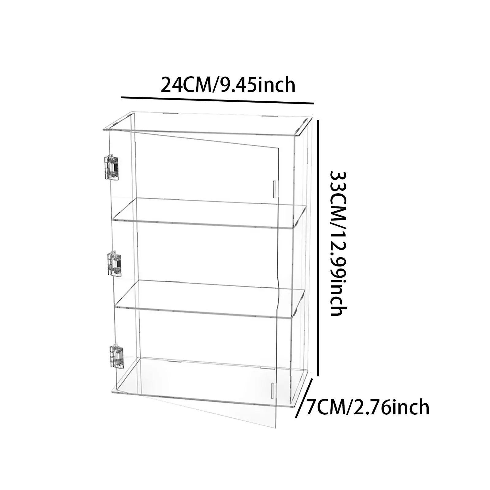 ตู้โชว์แบบใส ออแกไนเซอร์จัดเก็บเคส ตู้โชว์เคาน์เตอร์โปร่งใสสำหรับหิน