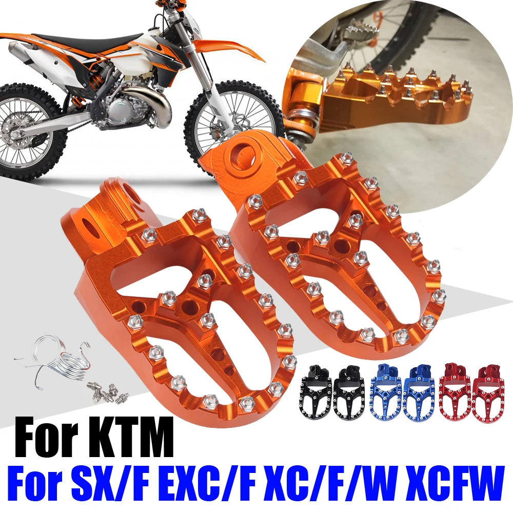 

Foot Pegs Footrest Footpegs Rests Pedals For KTM SX SXF EXC EXC-F XC XCF XCW XCF-W 50 65 85 125 150 200 250 300 350 450 500 530