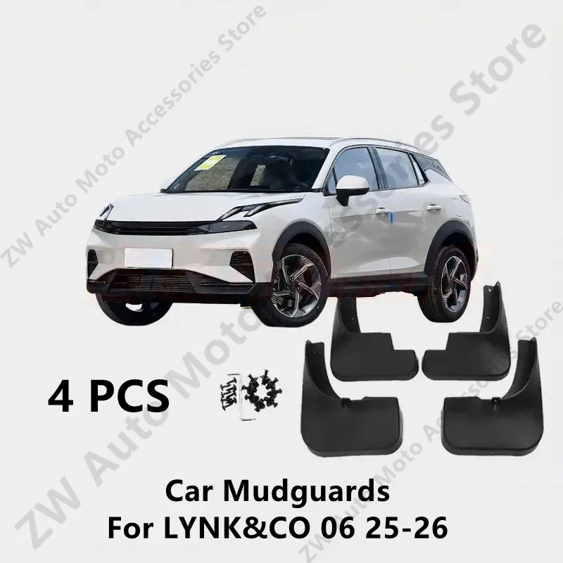 Car Mudguards For LYNK&CO 06 25-26 Mud Guards Fender Flare Mudflaps Exterior Parts Auto Accessories Refit