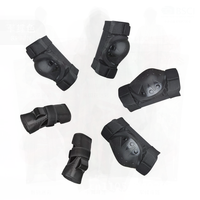 Outdoor Sports Protective Gear Set for Balance Car Scooter Knee & Elbow Pads Universal Roller Skating Safety Equipment Black