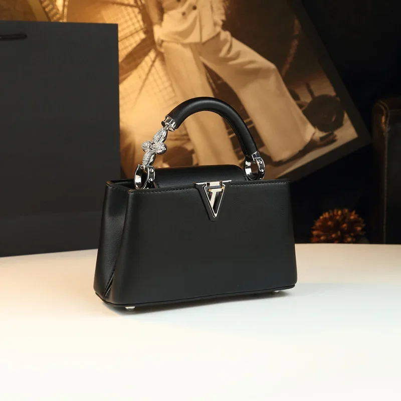 2026 new Stylish Designer Party Diaper Bag For Women Luxury Leather Tote Large Capacity Elegant Crossbody Handbag For Evening Outings
