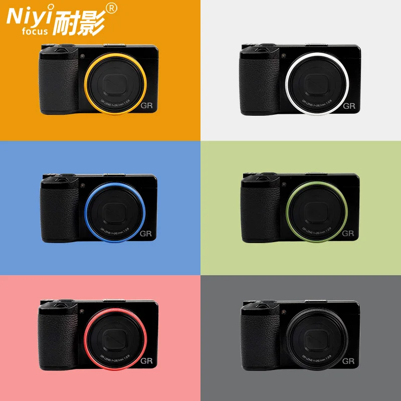 Aluminium Alloy Lens Decoration Ring Cap Replacement for Ricoh GR II GR2  Multi Colours Stylish Camera Lens Bezel Protector Ring view 4