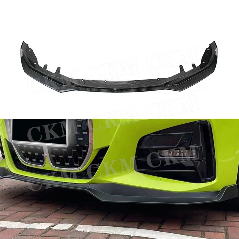 

For BMW 4 Series G22 G23 M Sport 2021-2023 Car Front Bumper Splitter Lip Diffuser Body Kit Spoiler Guard Deflector Cover 3PCS