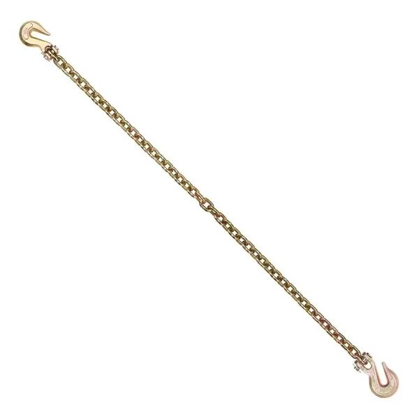 

G80 Transport Binder Chain, 5/16' x 10.3' 2-Pack Tow Chain with Clevis Grab Hooks, 4900 lbs Safe Working Load, Heavy Duty Loggin