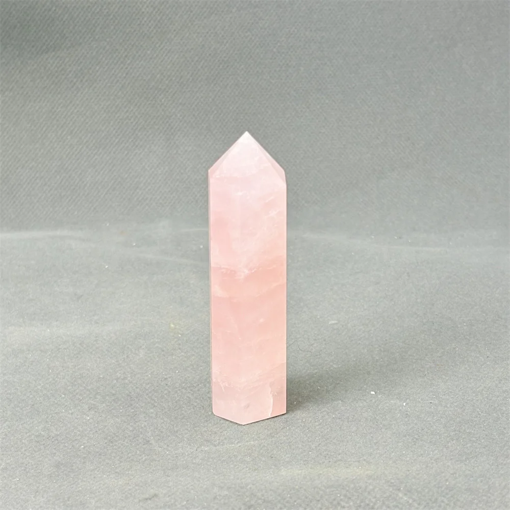 Natural Rose Quartz Point Crystal Gentle Healing Love Energy Home Decor Emotional Care Gift for Peaceful Serenity