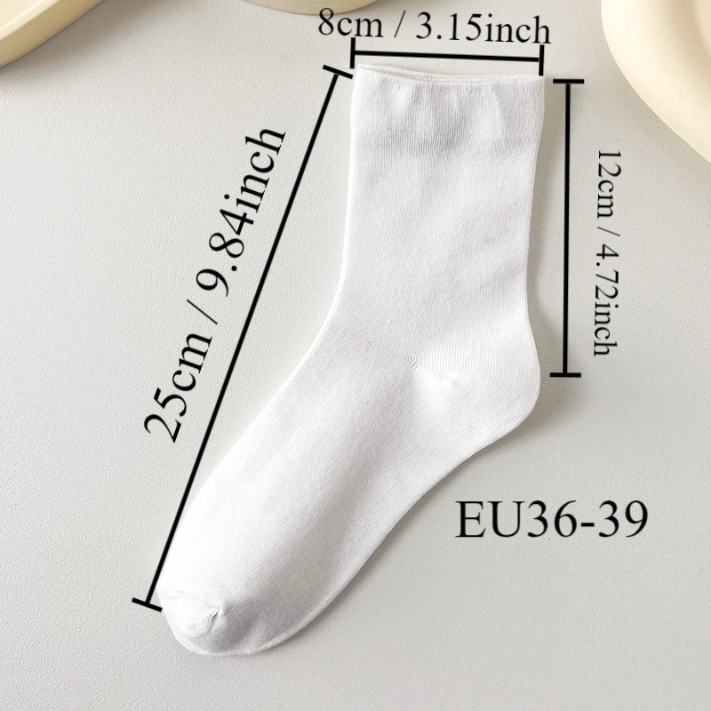 5 أزواج من الجوارب النسائية الصلبة متعددة الاستخدامات وصديقة للبشرة وبسيطة بعد الولادة #5