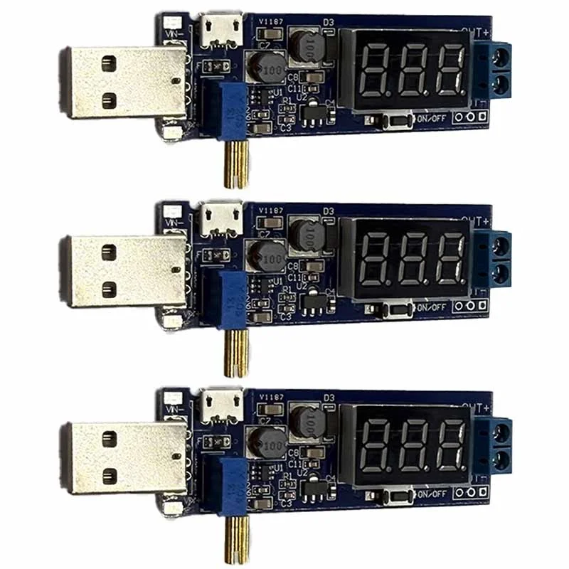 USB DC Boost Module USB Step Up/Down Power Supply With Digital Display Power Module Board For Electronic DIY Power Supply Board
