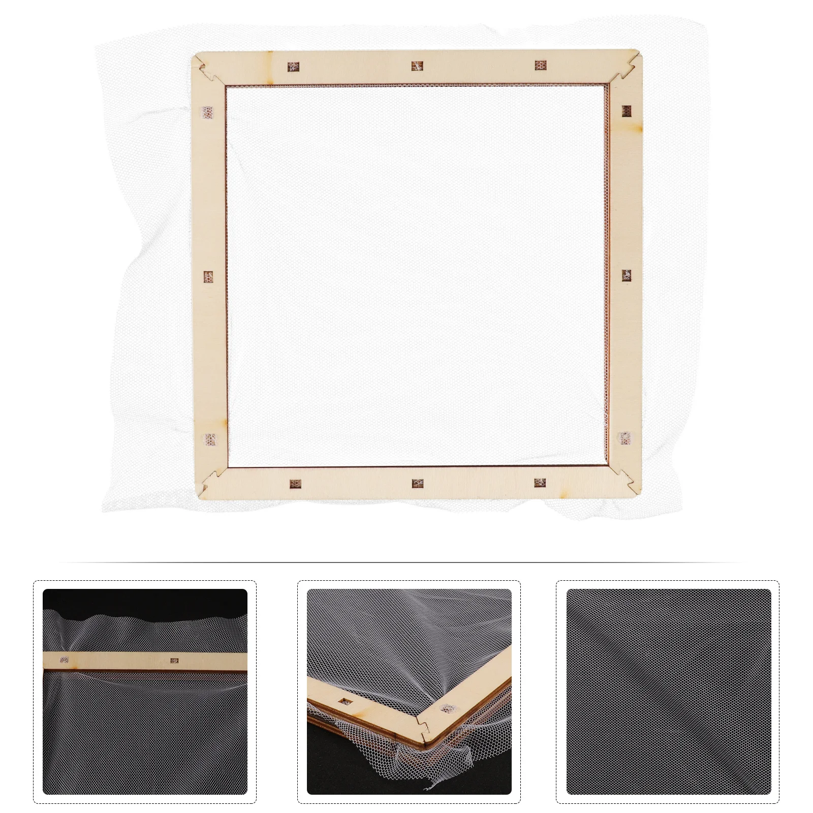 إطار صنع الورق الخشبي، مجموعة أدوات يدوية مدمجة سهلة الحمل، أداة تعليمية ممتعة، إطار صنع الورق بنفسك