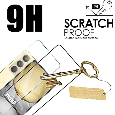 4-1 шт. закаленное стекло для Realme C75 4G C67 C65 C63 C61 C55 C53 C51 C35 C33 C31 C30s Защитные пленки для экрана передняя защитная пленка HD